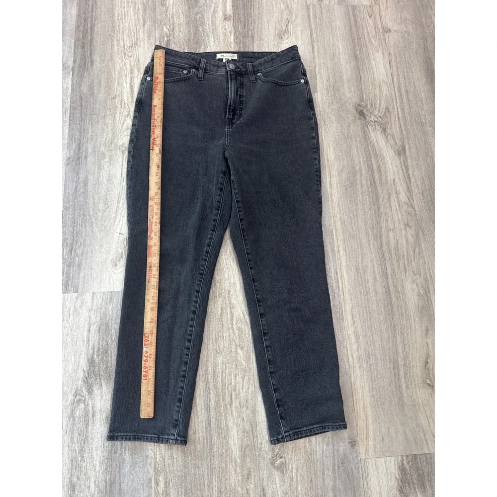 Madewell The Curvy Perfect Vintage Jean 29 Faded Black High Rise Tapered Denim